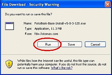 Choose Run The Software